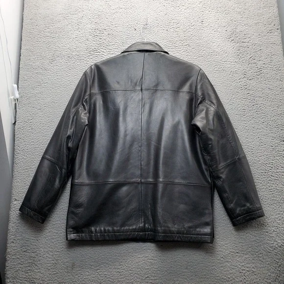 Pelle Studio Wilsons Leather Jacket Men Small Black 3M Insulation Zip-Out Lining